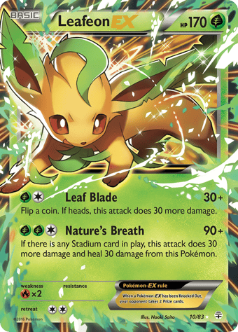 Leafeon-EX Generations Pokemon Card