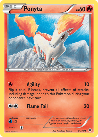 Ponyta Generations Pokemon Card