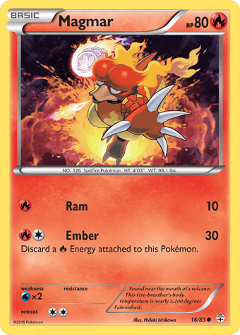 Magmar Generations Pokemon Card