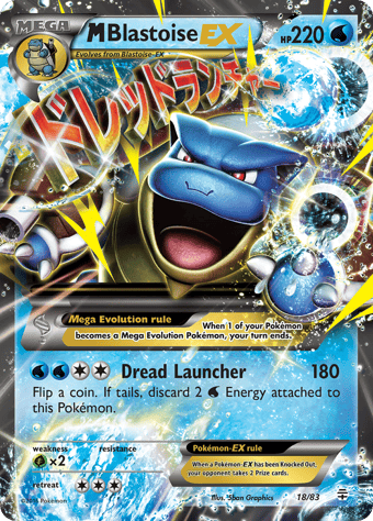 M Blastoise-EX Generations Pokemon Card