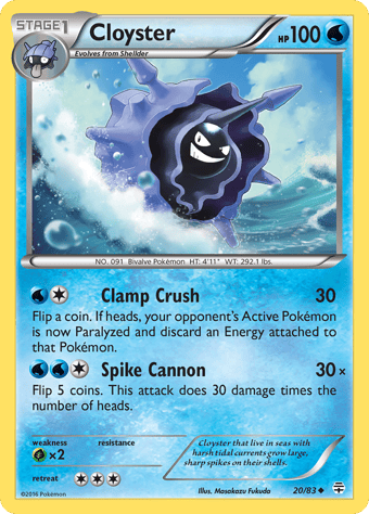 Cloyster Generations Pokemon Card