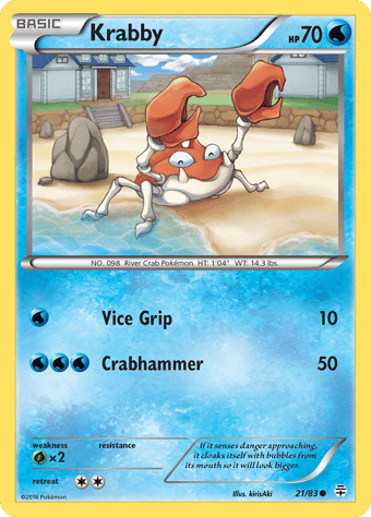 Krabby Generations Pokemon Card