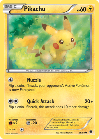 Pikachu Generations Pokemon Card