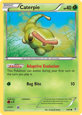 Caterpie Generations Pokemon Card