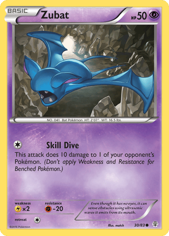 Zubat Generations Pokemon Card
