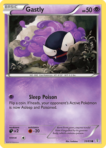 Gastly Generations Pokemon Card