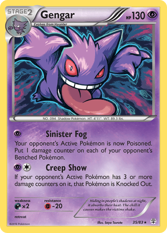 Gengar Generations Pokemon Card