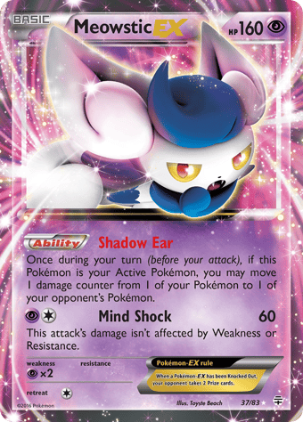 Meowstic-EX Generations Pokemon Card