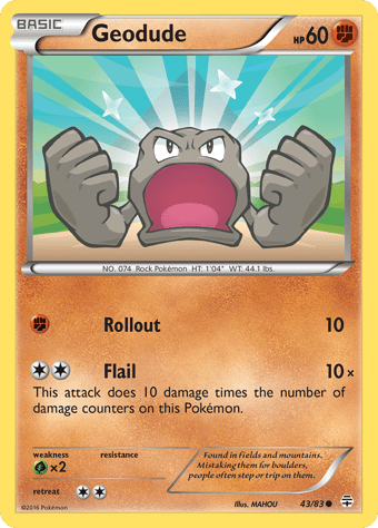 Geodude Generations Pokemon Card