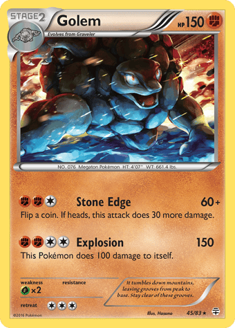 Golem Generations Pokemon Card