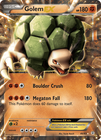 Golem-EX Generations Pokemon Card