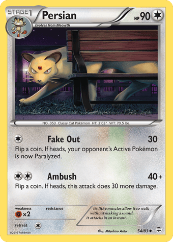 Persian Generations Pokemon Card