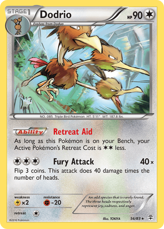 Dodrio Generations Pokemon Card