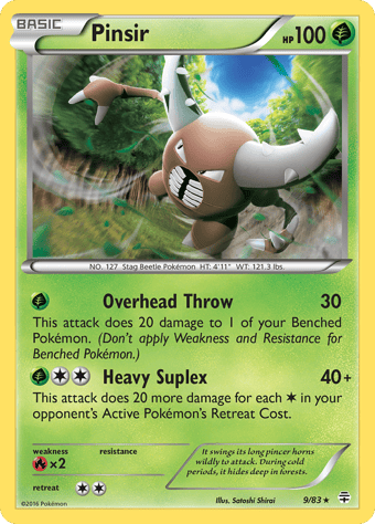 Pinsir Generations Pokemon Card