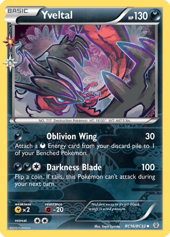 Yveltal Generations Pokemon Card