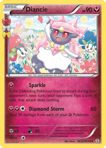 Diancie Generations Pokemon Card