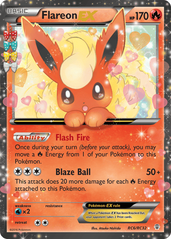 Flareon-EX Generations Pokemon Card