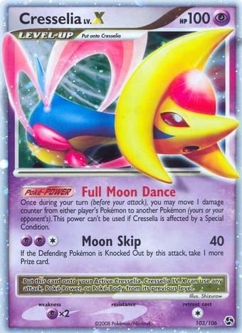 Cresselia Great Encounters Pokemon Card