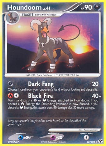 Houndoom Great Encounters Pokemon Card