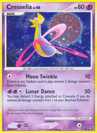 Cresselia Great Encounters Pokemon Card