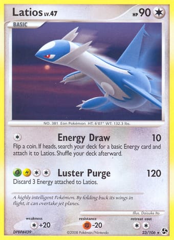 Latios Great Encounters Pokemon Card
