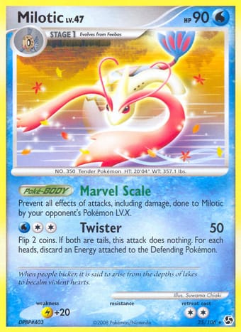 Milotic Great Encounters Pokemon Card