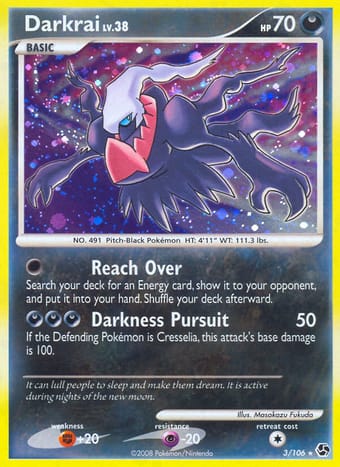 Darkrai Great Encounters Pokemon Card
