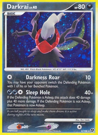 Darkrai Great Encounters Pokemon Card