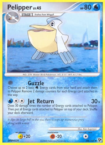 Pelipper Great Encounters Pokemon Card