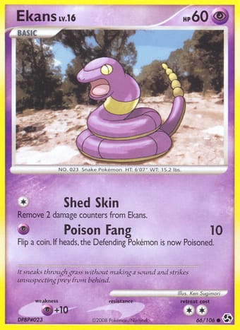 Ekans Great Encounters Pokemon Card
