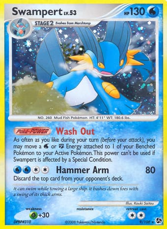 Swampert Great Encounters Pokemon Card