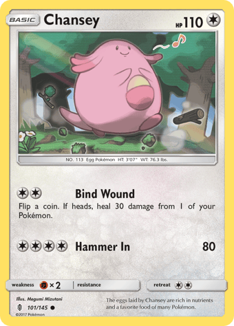 Chansey Guardians Rising Pokemon Card
