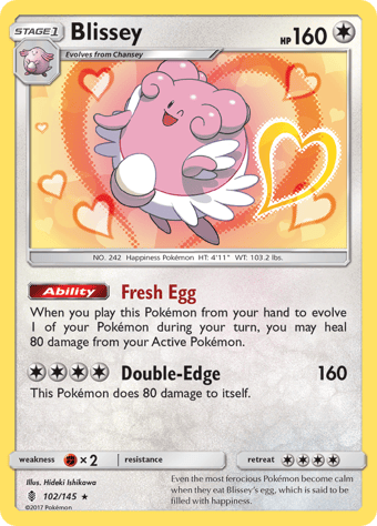 Blissey Guardians Rising Pokemon Card