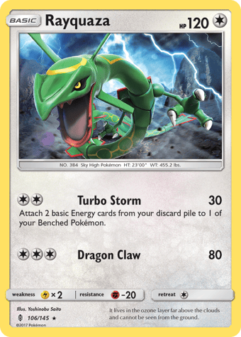 Rayquaza Guardians Rising Pokemon Card