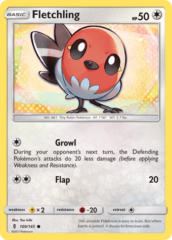 Fletchling Guardians Rising Pokemon Card