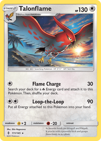 Talonflame Guardians Rising Pokemon Card