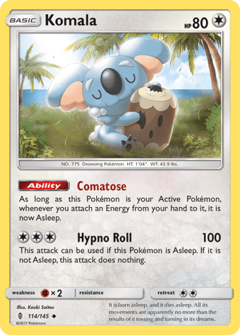 Komala Guardians Rising Pokemon Card