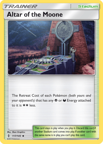 Altar of the Moone Guardians Rising Pokemon Card