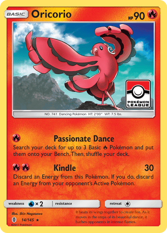 Oricorio Guardians Rising Pokemon Card