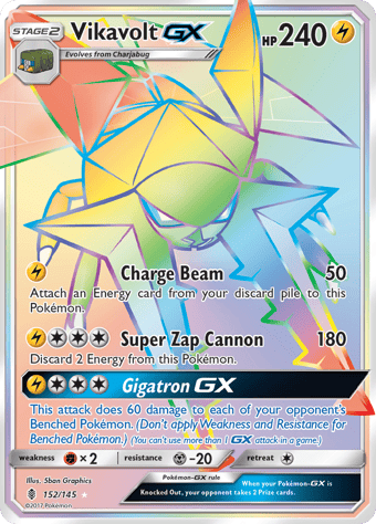 Vikavolt-GX Guardians Rising Pokemon Card