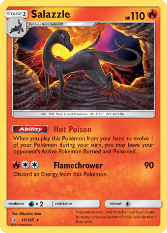 Salazzle Guardians Rising Pokemon Card