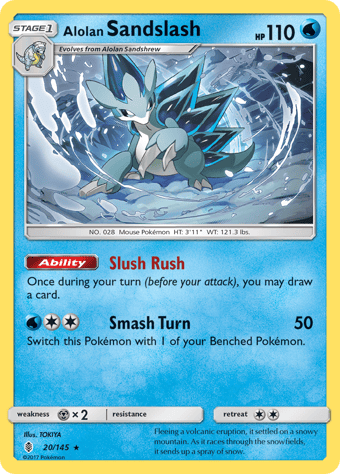 Alolan Sandslash Guardians Rising Pokemon Card