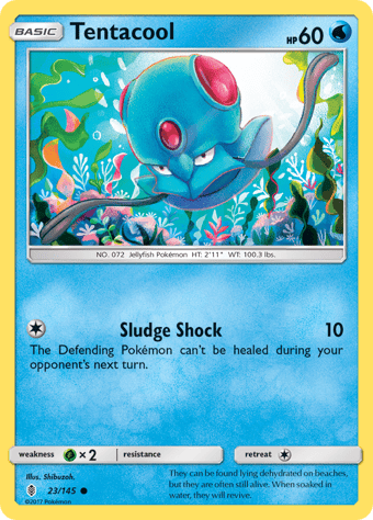 Tentacool Guardians Rising Pokemon Card
