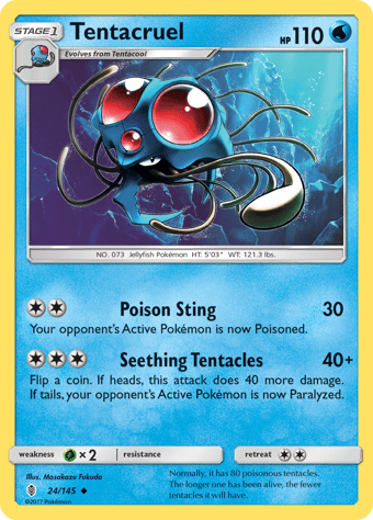 Tentacruel Guardians Rising Pokemon Card