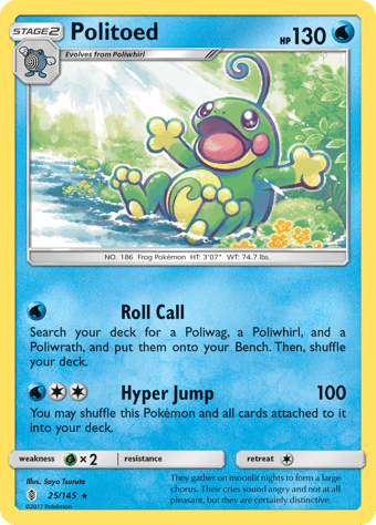 Politoed Guardians Rising Pokemon Card
