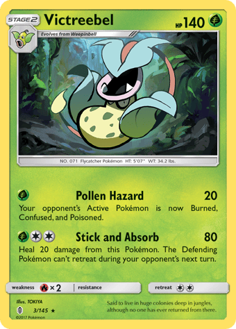 Victreebel Guardians Rising Pokemon Card