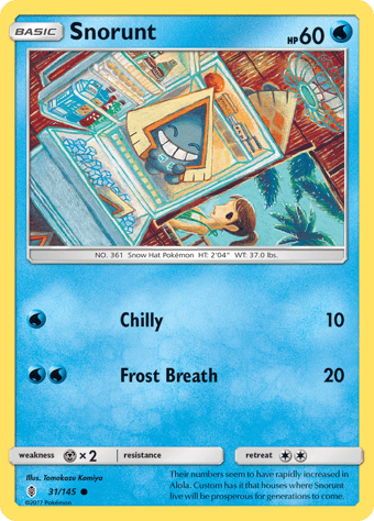 Snorunt Guardians Rising Pokemon Card