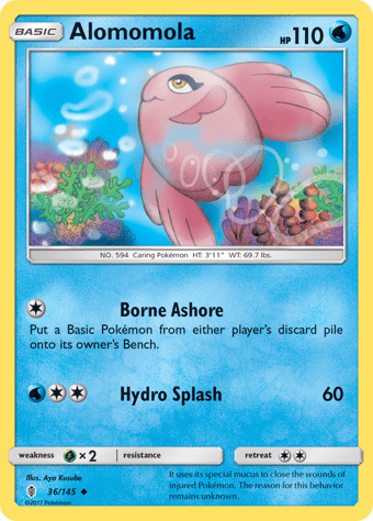 Alomomola Guardians Rising Pokemon Card
