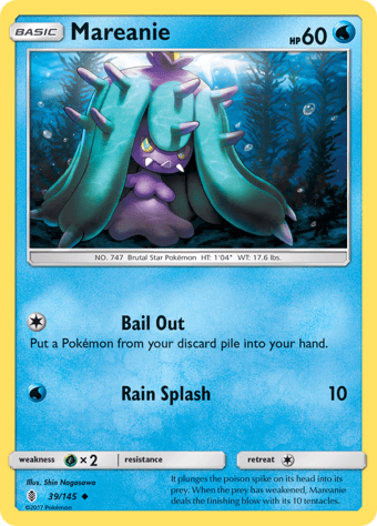 Mareanie Guardians Rising Pokemon Card