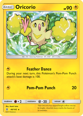 Oricorio Guardians Rising Pokemon Card